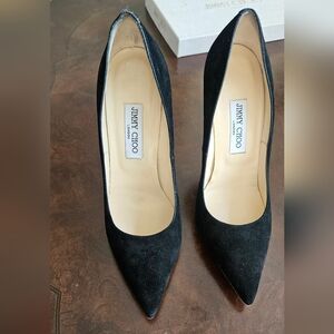 Jimmy Choo Anouk Black suede pumps 120mm (4.7 inch heel) Size 39.5